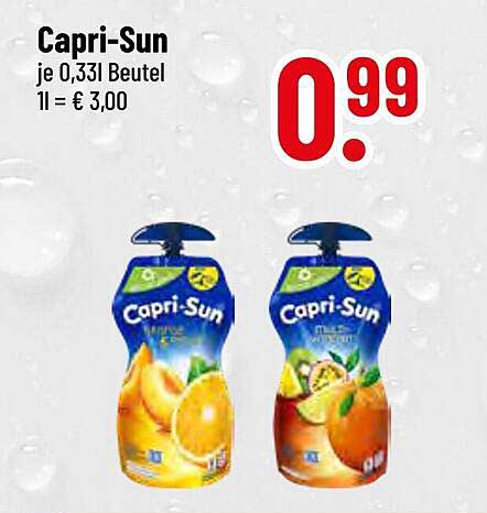 Capri-Sun Fruchtsäfte 0,33l Beutel im Angebot!