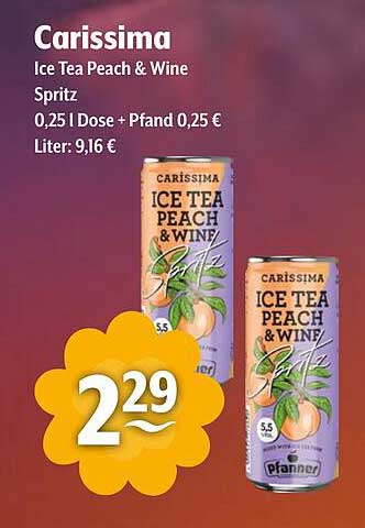 Carissima Ice Tea Peach & Wine Spritz