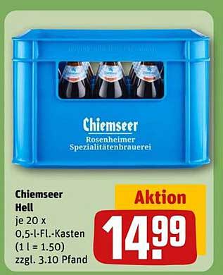 Chiemseer Hell 20 x 0,5 l-Fl.-Kasten