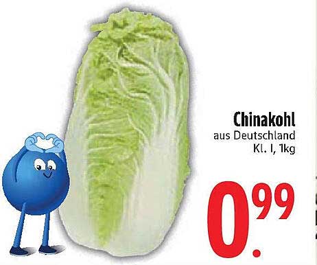 Chinakohl aus Deutschland - 1 kg für nur 0,99 €