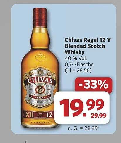 Chivas Regal 12 Y Blended Scotch Whisky