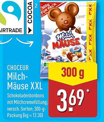 CHOCEUR Milch-Mäuse XXL 300 g