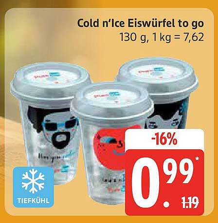 Cold n’Ice Eiswürfel to go 130 g