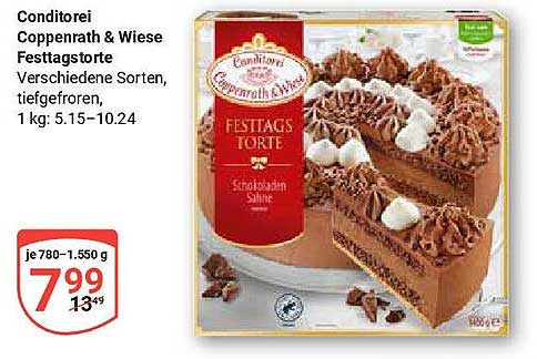 Conditorei Coppenrath & Wiese Festtagstorte, verschiedene Sorten, tiefgefroren