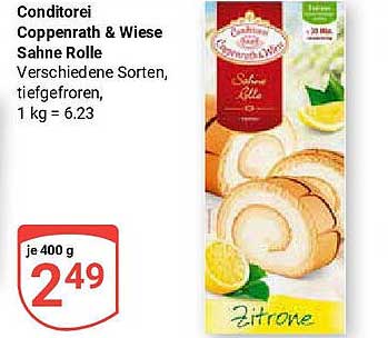 Conditorei Coppenrath & Wiese Sahne Rolle - Zitrone
