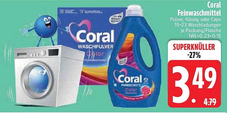 Coral Feinwaschmittel - Super-Angebot!