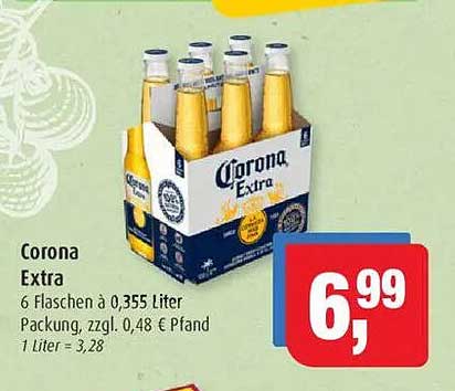 Corona Extra – 6 Flaschen à 0,355 Liter