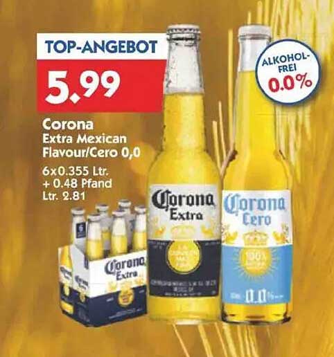 Corona Extra Mexican Flavour/Cero 0,0 - Top-Angebot