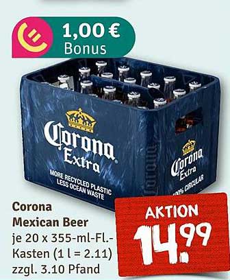 Corona Mexican Beer je 20 x 355-ml-FL.-Kasten
