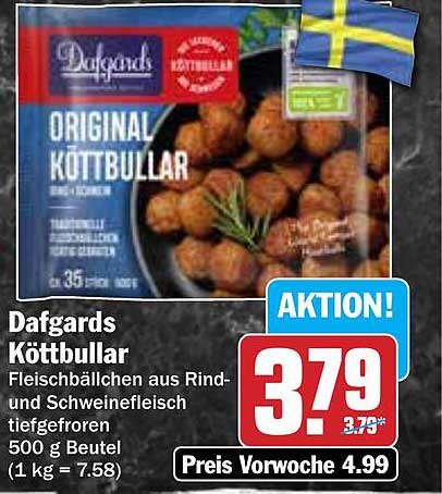 Dafgards Köttbullar 500 g Beutel