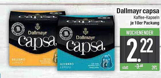 Dallmayr capsa Kaffee-Kapseln je 10er Packung
