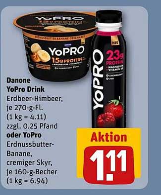 Danone YoPro Drink Erdbeer-Himbeer