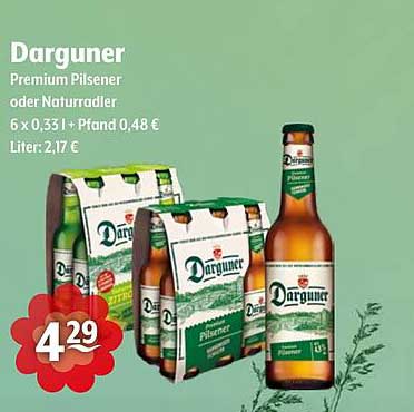 Darguner Premium Pilsener oder Naturradler