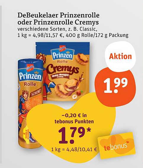 DeBeukelaer Prinzenrolle oder Prinzenrolle Cremys