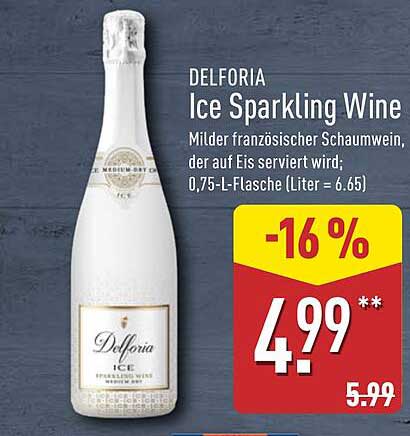 Delforia Ice Sparkling Wine - Milder französischer Schaumwein