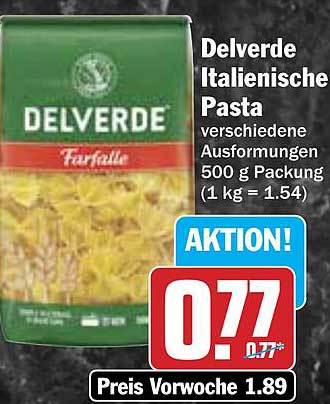Delverde Italienische Pasta - Farfalle 500 g