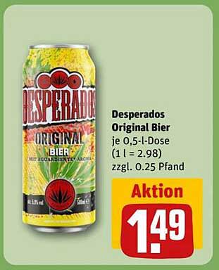 Desperados Original Bier 0,5 l-Dose