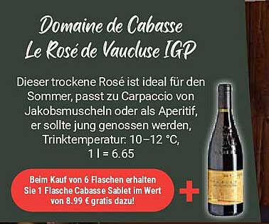 Domaine de Cabasse Le Rosé de Vaucluse IGP