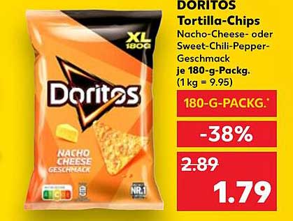 DORITOS Tortilla-Chips - Nacho-Cheese- oder Sweet-Chili-Pepper-Geschmack