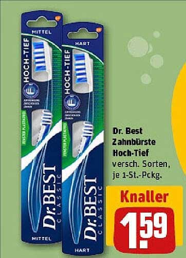 Dr. Best Zahnbürste Hoch-Tief, 1-St.-Pckg.