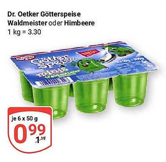 Dr. Oetker Göttterspeise Waldmeister oder Himbeere
