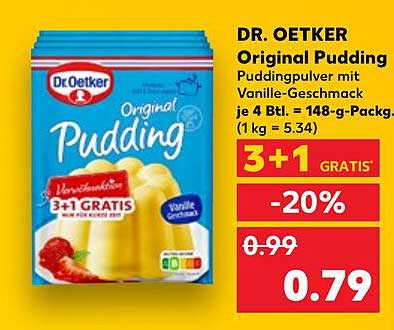 DR. OETKER Original Pudding Puddingpulver mit Vanille-Geschmack
