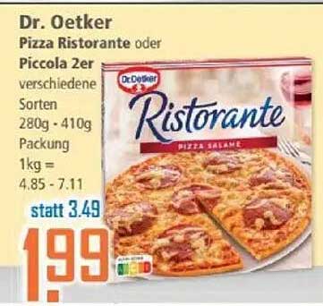 Dr. Oetker Pizza Ristorante oder Piccola 2er