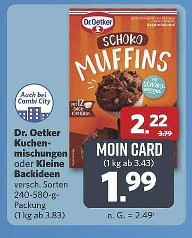 Dr. Oetker Schoko Muffins oder Kuchenmischungen