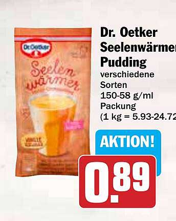 Dr. Oetker Seelenwärmer Pudding verschiedene Sorten 150-58 g/ml