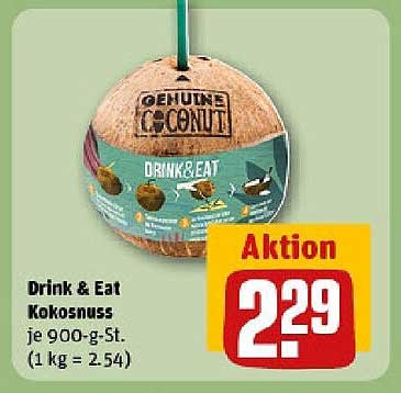 Drink & Eat Kokosnuss je 900-g-St.