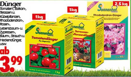 Dünger für Tomaten, Balkon- und Terrassenpflanzen