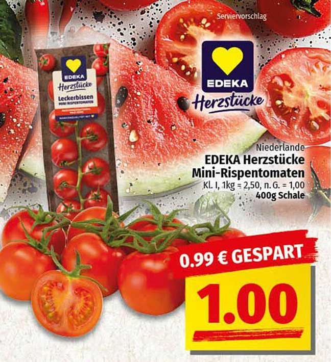 EDEKA Herzstücke Mini-Rispentomaten 400g
