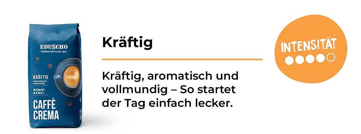 EDUSCHO Caffè Crema – Kräftig und Aromatisch