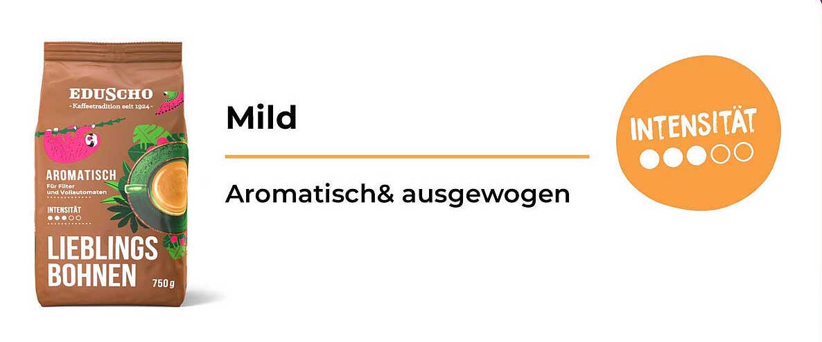 EDUSCHO Lieblingsbohnen 750g - Aromatisch & Ausgewogen
