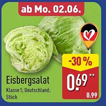 Eisbergsalat, Klasse 1; Deutschland; Stück