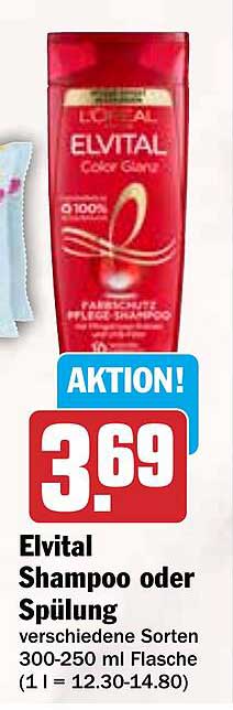 Elvital Shampoo oder Spülung 300-250 ml Flasche