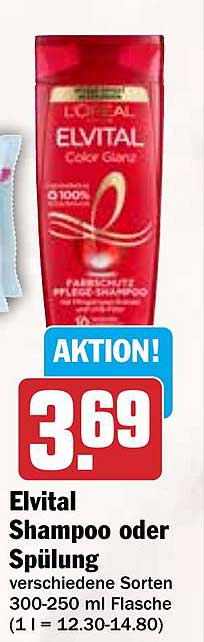Elvital Shampoo oder Spülung - verschiedene Sorten 300-250 ml Flasche