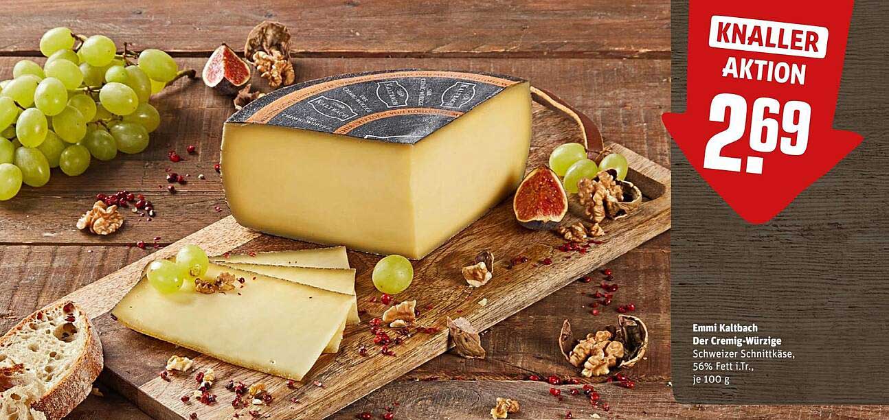 Emmi Kaltbach Der Cremig-Würzige – Schweizer Schnittkäse, 56% Fett i.Tr.