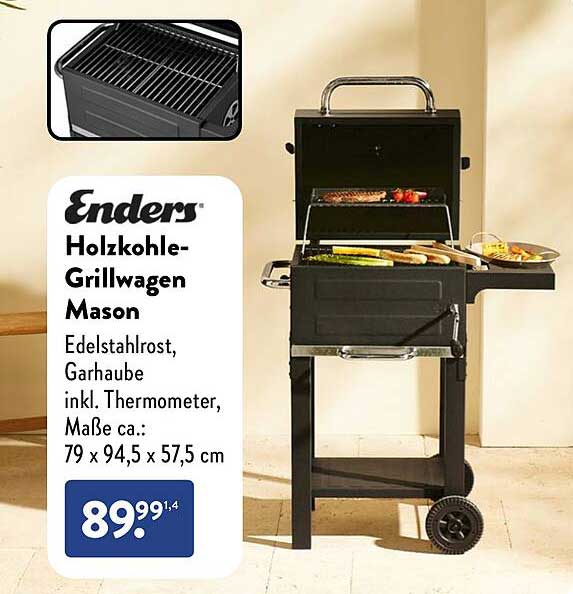Enders Holzkohle-Grillwagen Mason