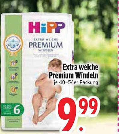 Extra weiche Premium Windeln je 40–54er Packung