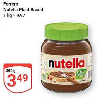 Ferrero Nutella Plant Based 350 g