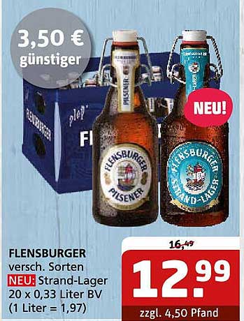 Flensburger Strand-Lager 20 x 0,33 Liter BV