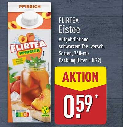 FLIRTEA Eistee Pfirsich 750 ml