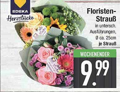 Floristen-Strauß in unterschiedlichen Ausführungen, Ø ca. 25cm je Strauß