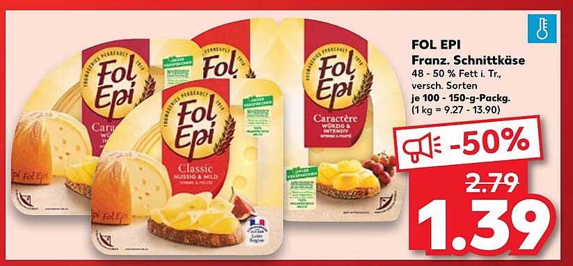 FOL EPI Französischer Schnittkäse - 50% Rabatt!