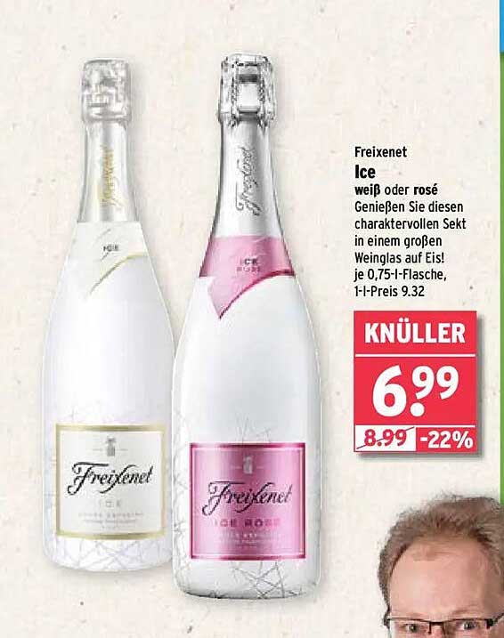 Freixenet Ice, weiß oder rosé