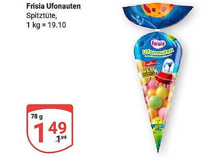 Frisia Ufonauten Spitztüte, 78 g