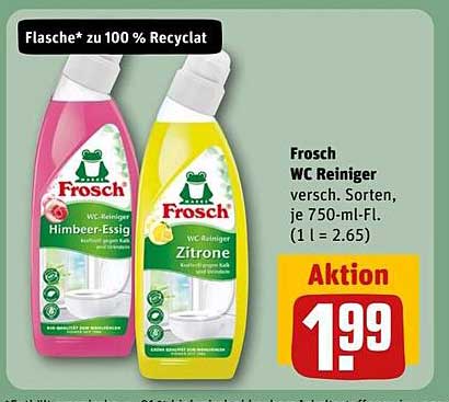 Frosch WC-Reiniger – Himbeer-Essig und Zitrone