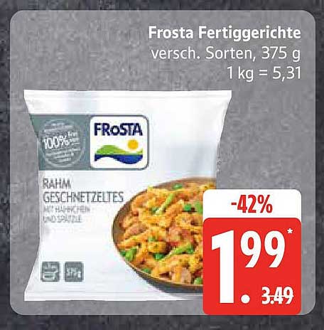 Frosta Fertiggerichte – Rahm Geschnetzeltes, 375 g