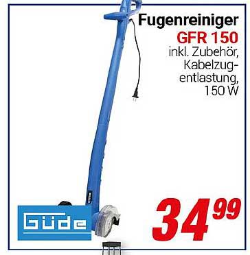 Fugenreiniger GFR 150 inkl. Zubehör, Kabelzugentlastung, 150 W